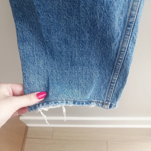 Abercrombie & Fitch Cross Waist The Dad High Rise Jeans Curve Love 0 - Picture 7 of 16